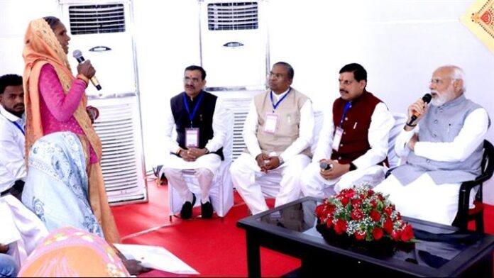 PM Shri Narendra Modi interacts with the beneficiaries of various schemes
