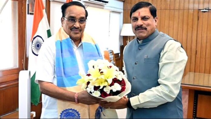 Chief Minister Dr. Yadav calls on Union Minister Shri Patil
