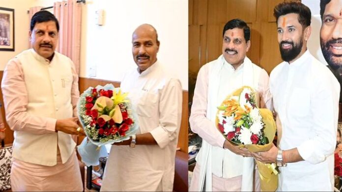 Chief Minister Dr. Yadav meets newly appointed Union Ministers
