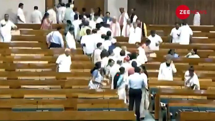 Opposition INDIA MPs Stage Walkout In Parliament Over NEET Irregularities