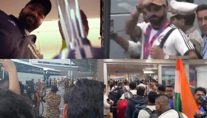 T20 World Cup 2024 Trophy Returns To India After 17 Years As Rohit Sharmas Team India Lands In Delhi, Celebration Begins - Watch