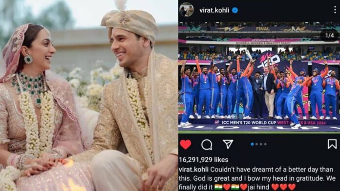 Virat Kohlis Instagram Post After T20 World Cup Win Becomes Most-Liked Pic In India, Beats Sidharth Malhotra And Kiara Advani
